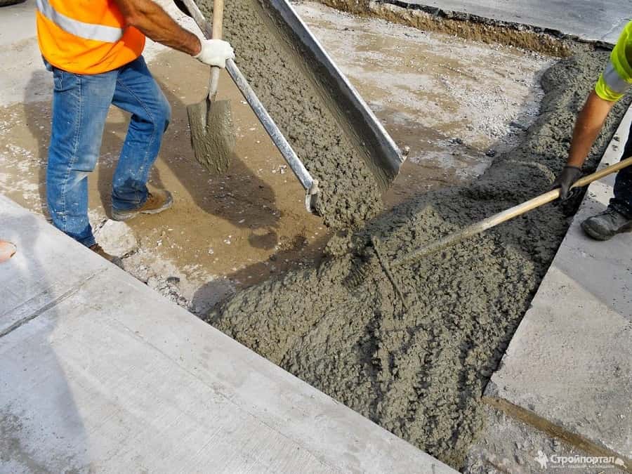 Испытание смеси бетонной